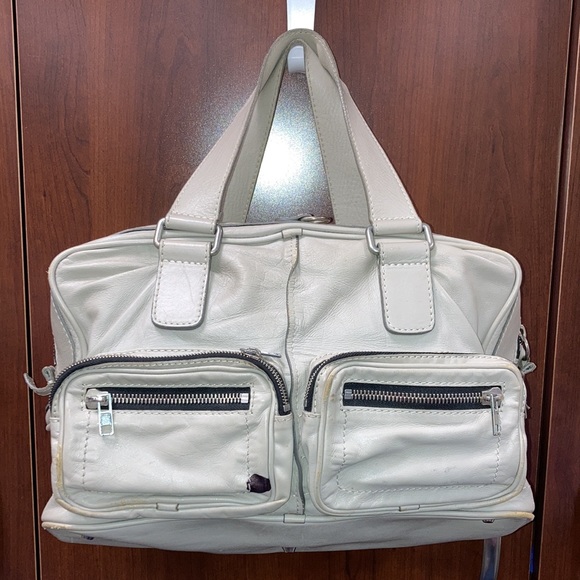 CHLOE BETTY BAG Dove GRAY AS IS Large leather satchel, spot, missing coin purse - Picture 8 of 15
